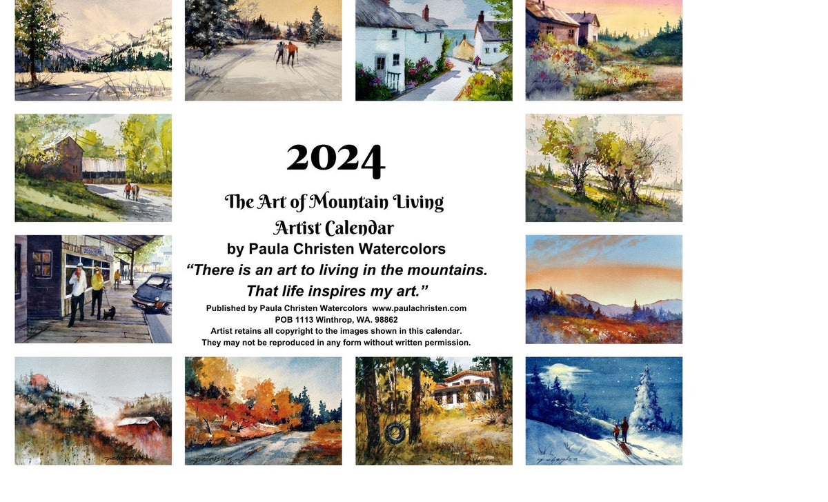 2024 Artist Wall Calendar Winthrop Gallery