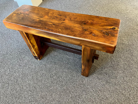 Reclaimed Fir Bench with Metal Rail (Jack's)