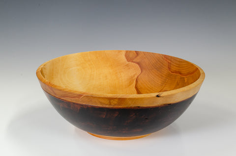 river birch bowl in red and black