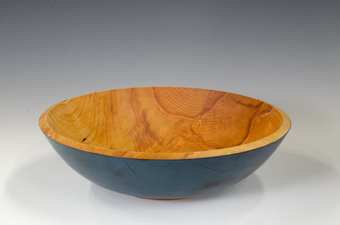 river birch bowl in black and blue