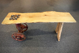 WHEELED COFFEE TABLE