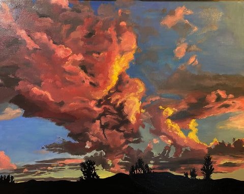 Astrocumulus Clouds at Sunset